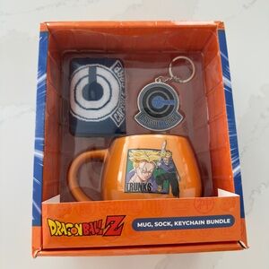 NWT Dragon Ball Z Trunks Gift Set – Mug, Socks & Keychain